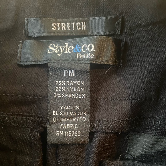 Style&Co. Petite Collection Stretch Comfort Waist two front button Pull-on pants - Picture 14 of 14